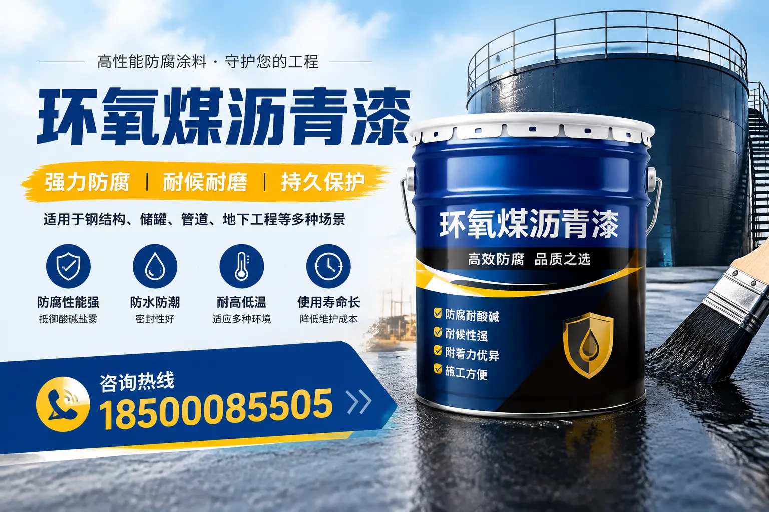 环氧煤沥青漆在工业中的应用,咸阳企业的选择